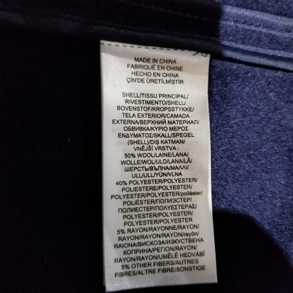 New Lauren Ralph Lauren Navy Coat - Picture 6 of 10